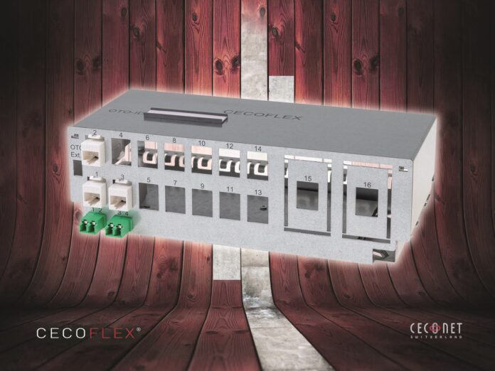 Das clevere CECOFLEX-Verkabelungssystem von Ceconet erhält mit dem neuen 9,7-Zoll-Patchpanel Zuwachs (Source: CECONET).