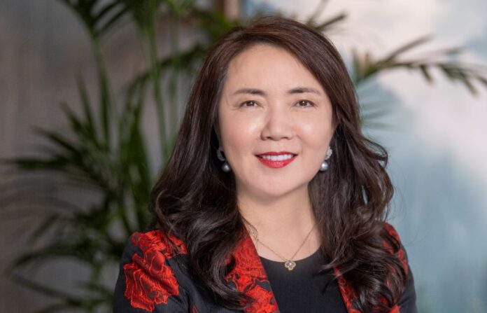 Lia Pu, Vice President Public Affairs & Communications bei Huawei Technologies Switzerland
