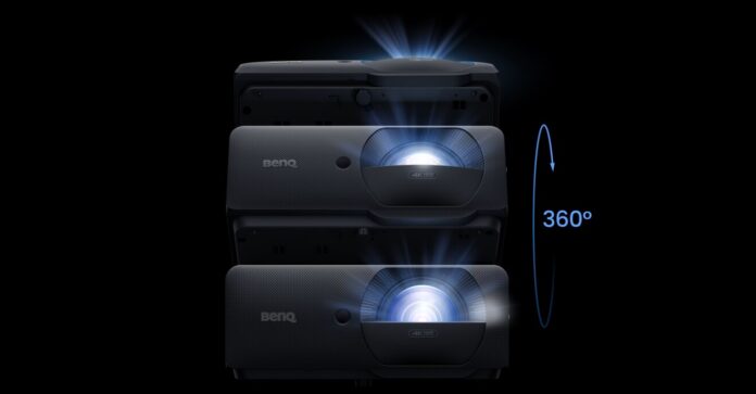 Foto BenQ: Kurzdistanzprojektoren ermöglichen 360°- und Portrait-Projektionen und sind flexibel in jedem Winkel installierbar.
