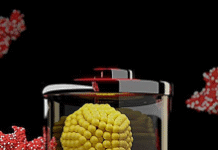 Nickel-Eisen-Akku soll Solarstrom speichern (Illustration: Maher El-Kady, ucla.edu) Metall-Cluster werden für „Wunder-Akku“ quasi eingesperrt.